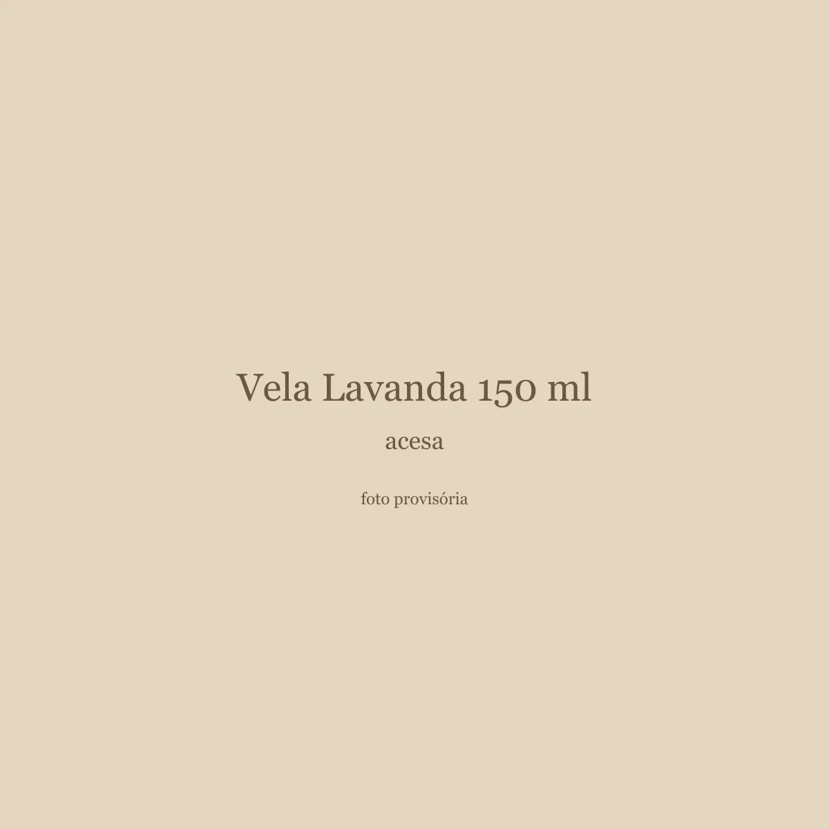 Vela Lavanda 150 ml, acesa